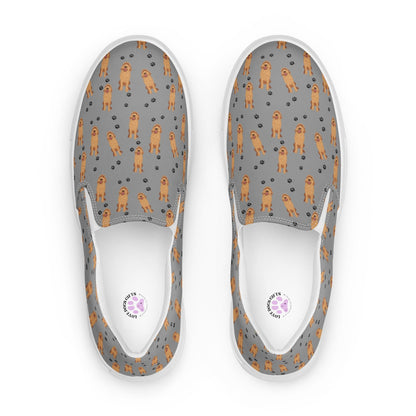 Goldendoodle Women’s Canvas Shoes, Pet Owner Gifts, Doodle Lover Gifts, Labradoodle Shoes, Goldendoodle Gifts, Dog Print Shoes, Dog Mom Shoe