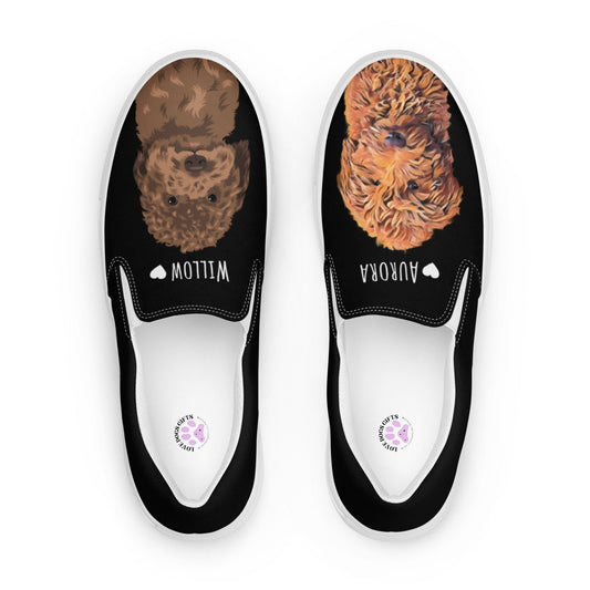 Goldendoodle Shoes, mothers day gift, daughter birthday gift, canvas shoe, dog portrait shoe, cockapoo gift, golden doodle gifts