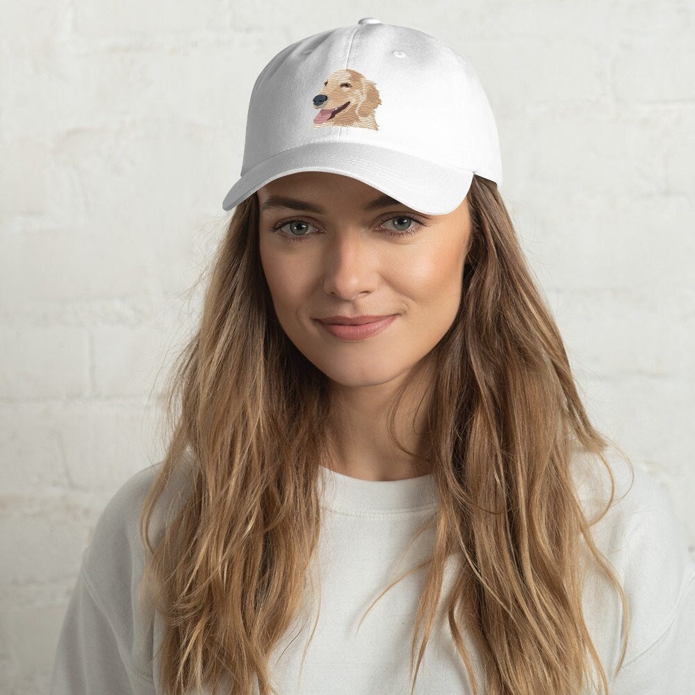 Embroidered Golden Retriever Hat, autumn hat, golden mom gift, Christmas Golden Dog Gift, retriever Gift, dog mom, retriever baseball cap