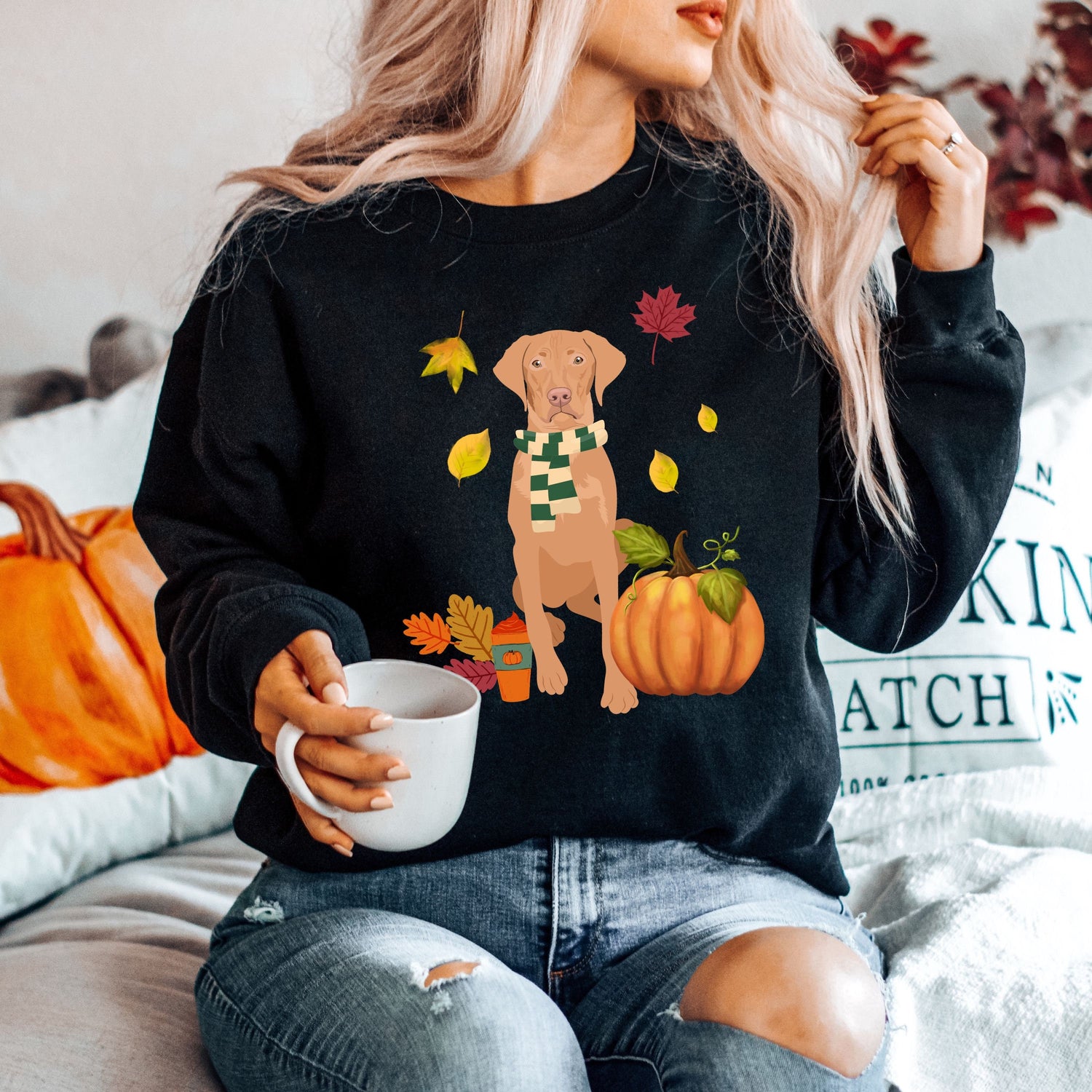 Vizsla Fall Sweatshirt, Vizsla Gifts, Vizsla Mom Shirt, Vizsla Dad Crewneck, Viszla shirt, Vizsla Lover Gifts, Vizsla Christmas Gifts
