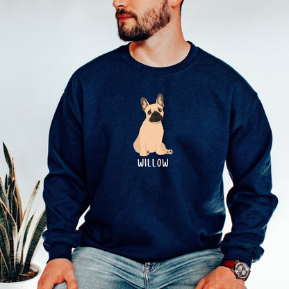 French Bulldog Sweatshirt, Personalized Dog Mom Sweatshirt, Frenchie Mom Shirt, Christmas French Bulldog Gifts, Frenchie Dad Sweater