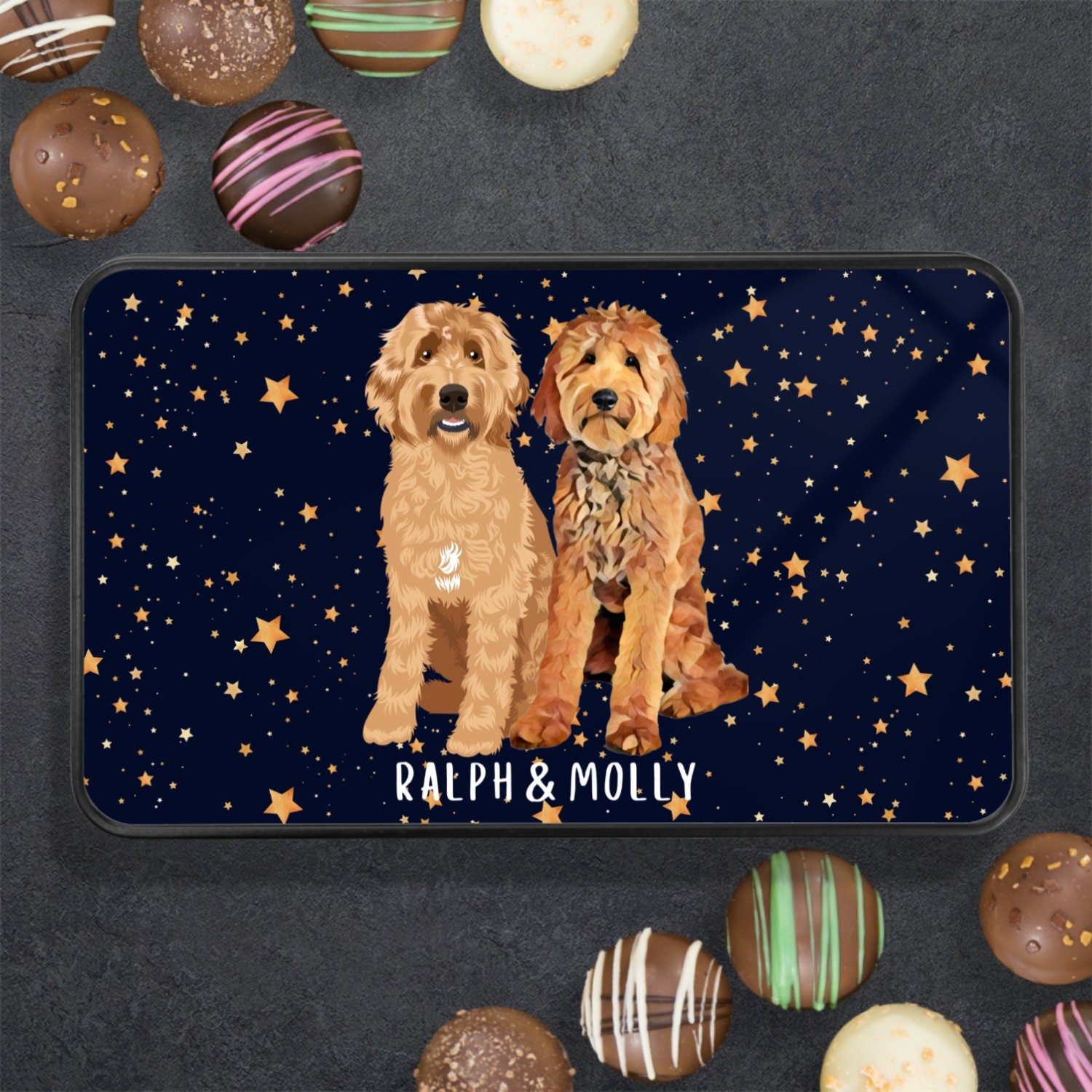 Goldendoodle Truffle Box 12, Goldendoodle Gifts, Doodle Mom Gift, Labradoodle Gifts, Doodle Dad Gifts, Doodle Lover Gifts, Doodle Christmas
