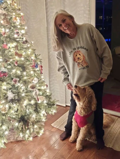 Personalized Golden doodle sweatshirt, Life is Golden shirt, bernedoodle sweater, doodle Gifts, niece birthday gift, mothers day gift