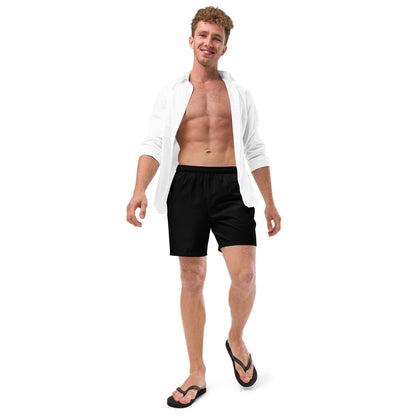 Classic black summer swim shorts for men, swim trunks for teenagers, boyfriend swimshort, husband gift, mens summer swimwear collection 2023
