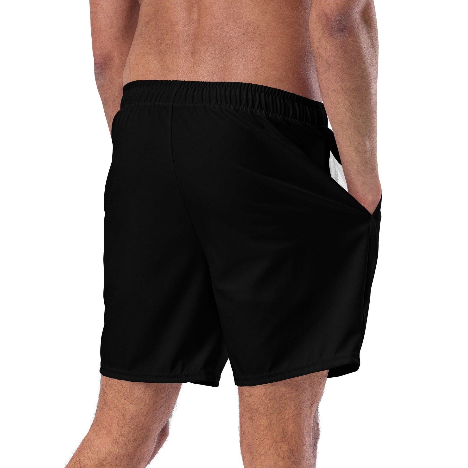 Classic black summer swim shorts for men, swim trunks for teenagers, boyfriend swimshort, husband gift, mens summer swimwear collection 2023
