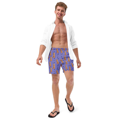 Lavender Goldendoodle summer swim shorts for men, lavender swim trunks teenager, boyfriend swimshort, husband gift, swimwear collection 2023