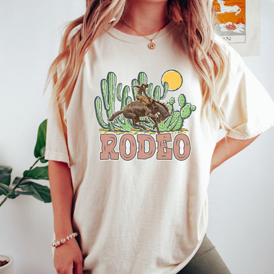 Rodeo cowgirl t-shirt, cowgirls tee, comfort colors vintage inspired tshirt, comfort colors shirt, western Nashville gifts, tennessee gifts