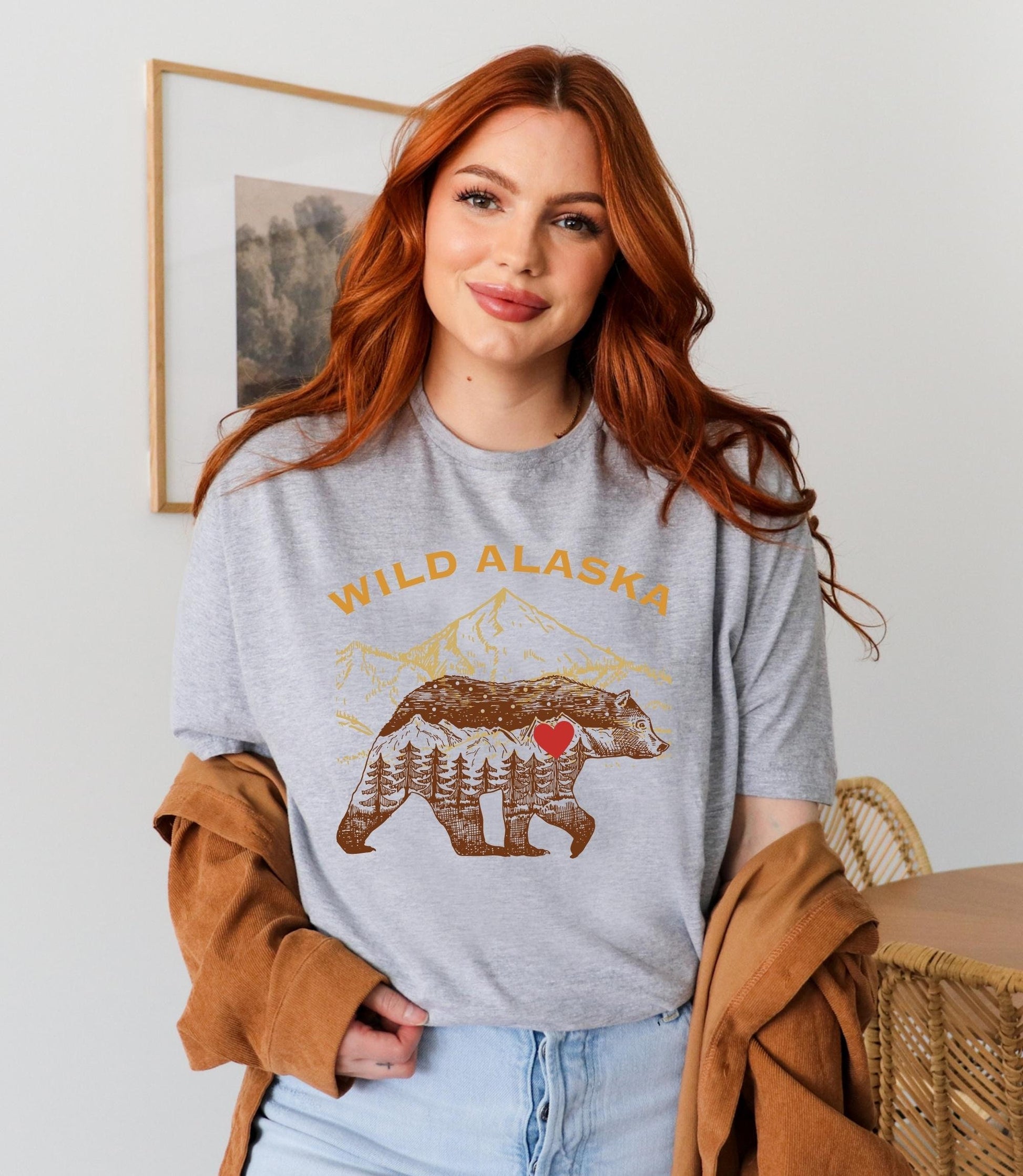 Wild Alaska t-shirt, Alaska gifts, cruising alaska tee, denali national park, alaska bear t-shirt, alaska cruising gifts, bear lovers