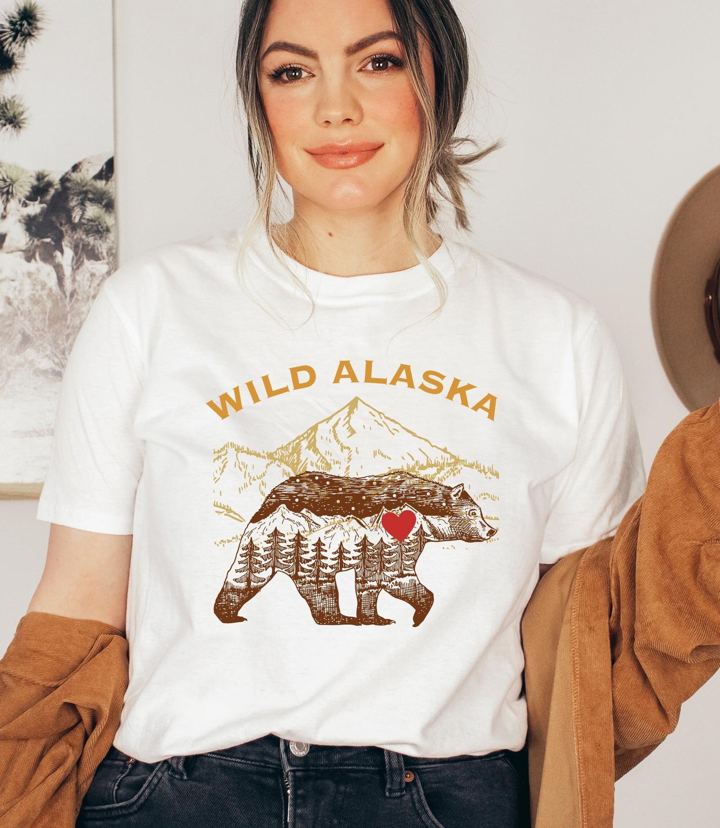 Wild Alaska t-shirt, Alaska gifts, cruising alaska tee, denali national park, alaska bear t-shirt, alaska cruising gifts, bear lovers