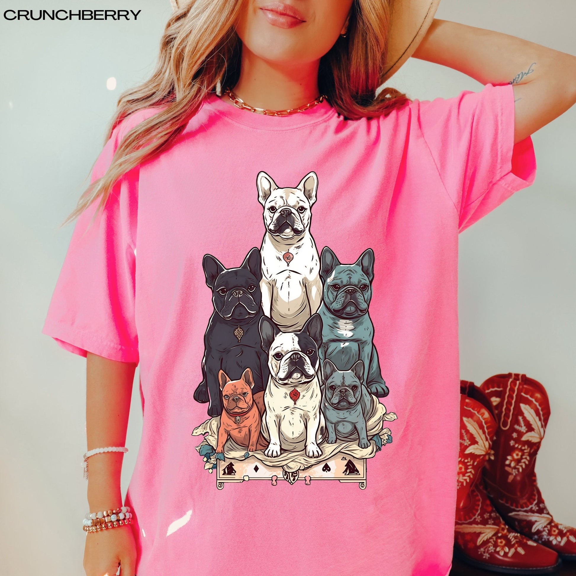 Tarot French bulldog t-shirt, french bulldog mom shirt, french bulldog dad shirt, i love frenchies, french bulldog gifts, frenchie owner