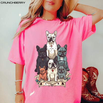 Tarot French bulldog t-shirt, french bulldog mom shirt, french bulldog dad shirt, i love frenchies, french bulldog gifts, frenchie owner