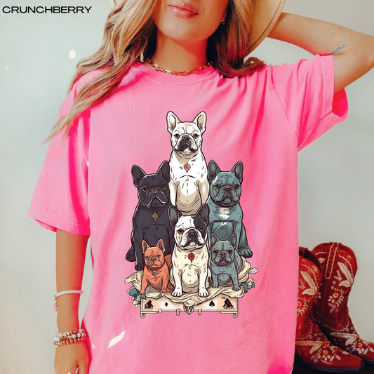 Tarot French bulldog t-shirt, french bulldog mom shirt, french bulldog dad shirt, i love frenchies, french bulldog gifts, frenchie owner
