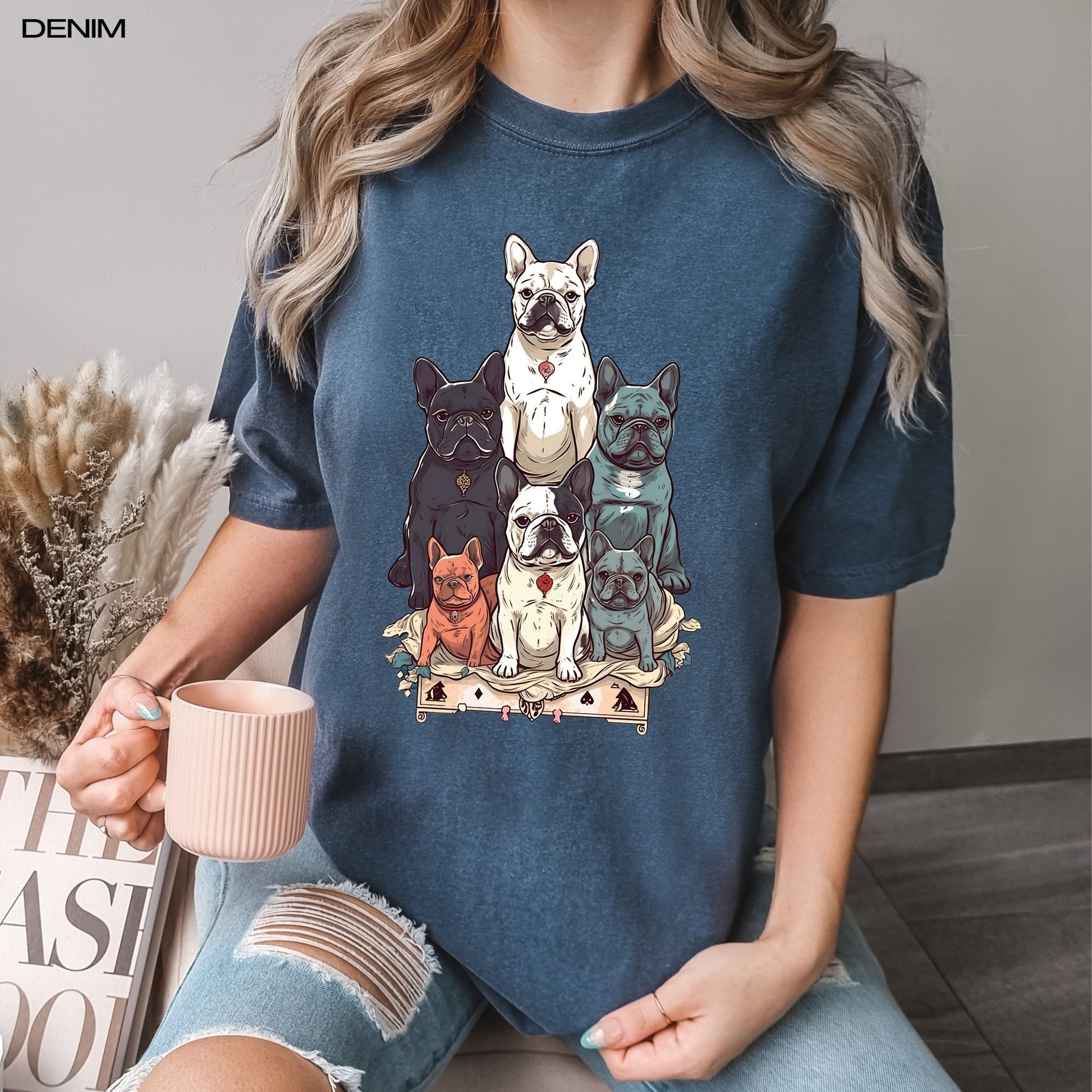 Tarot French bulldog t-shirt, french bulldog mom shirt, french bulldog dad shirt, i love frenchies, french bulldog gifts, frenchie owner