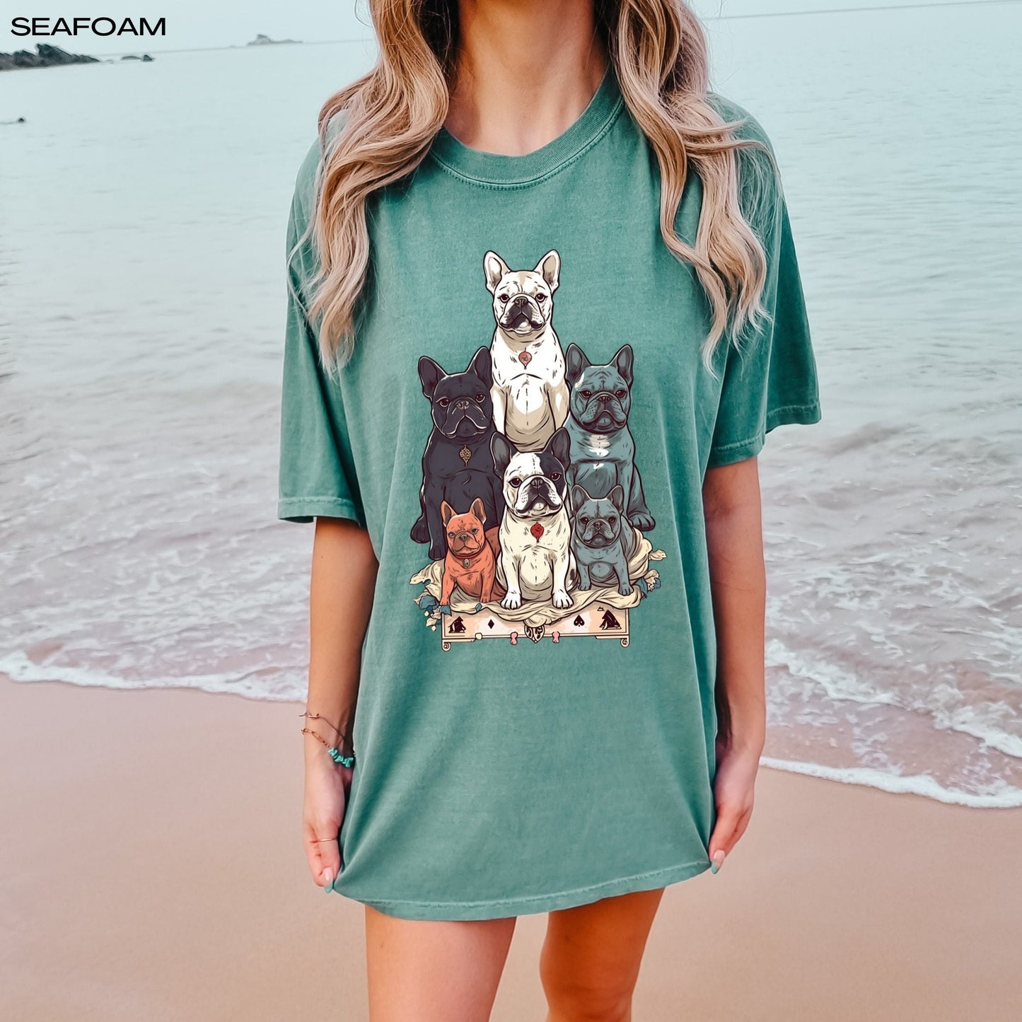 Tarot French bulldog t-shirt, french bulldog mom shirt, french bulldog dad shirt, i love frenchies, french bulldog gifts, frenchie owner