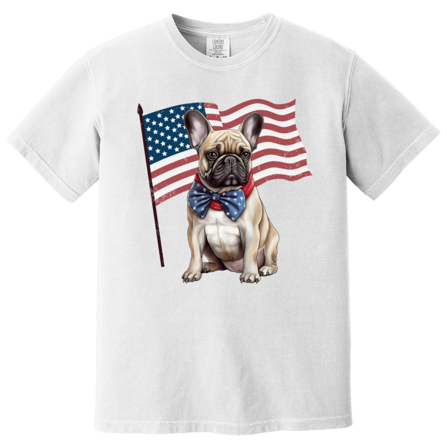 4th of july french bulldog shirt, french bulldog tee, french bulldog mom gift, Retro 4th of July Shirt, Red White and Blue, America shirt