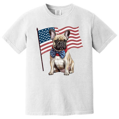 4th of july french bulldog shirt, french bulldog tee, french bulldog mom gift, Retro 4th of July Shirt, Red White and Blue, America shirt