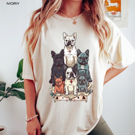 Tarot French bulldog t-shirt, french bulldog mom shirt, french bulldog dad shirt, i love frenchies, french bulldog gifts, frenchie owner