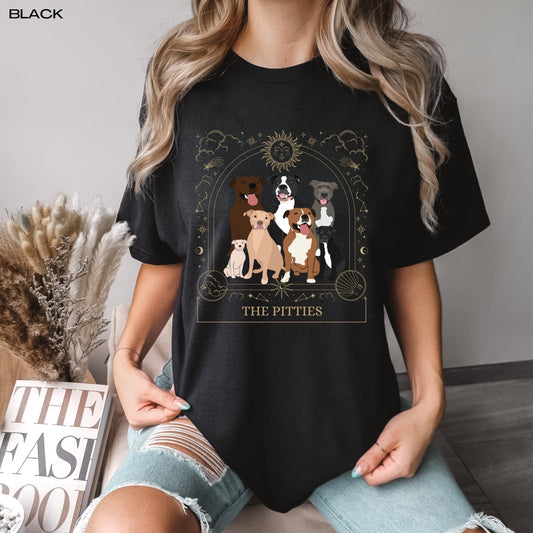 The Pitty tarot comfort colors t-shirt, Pitbull gifts, Pitbull lover shirt, rescue dog shirt, I love Pitbulls tee, Pitbull mom gift