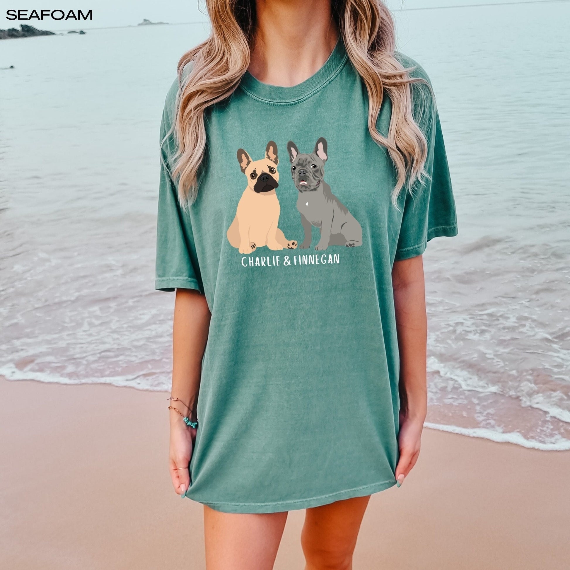 French bulldog comfort colors t-shirt, french bulldog gifts, french bulldog mom, french bulldog dad, birthday gift, i love frenchies tee