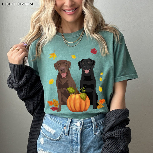 Pumpkin Labrador retriever comfort colors shirt