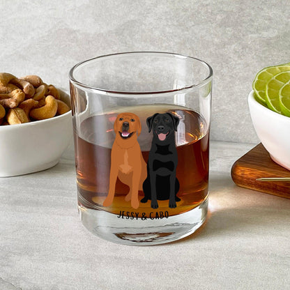 Labrador retriever whiskey glass, retriever dad gift, chocolate lab gifts, fox red labrador, whiskey gifts, wedding gift, anniversary gift