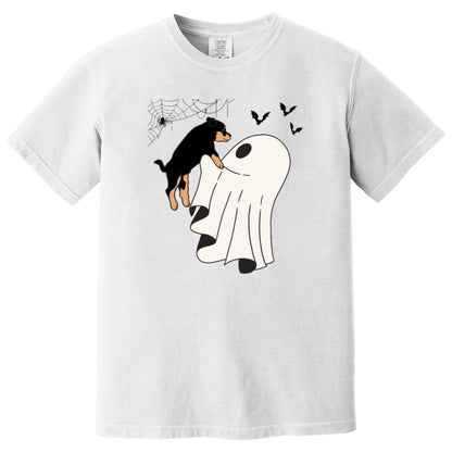 Ghost Rottweiler shirt, comfort colors t-shirt, Halloween rottweiler gift, rottie mom birthday gift, rottweiler puppy dad christmas gift