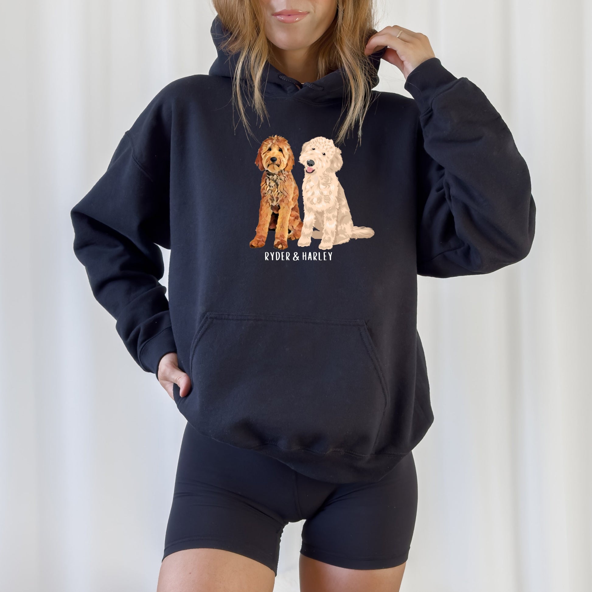 Goldendoodle hoodie, golden doodle gift, doodle dad gift, Christmas gift, dog mom sweater, dog lover xmas present, i love doodles birthday