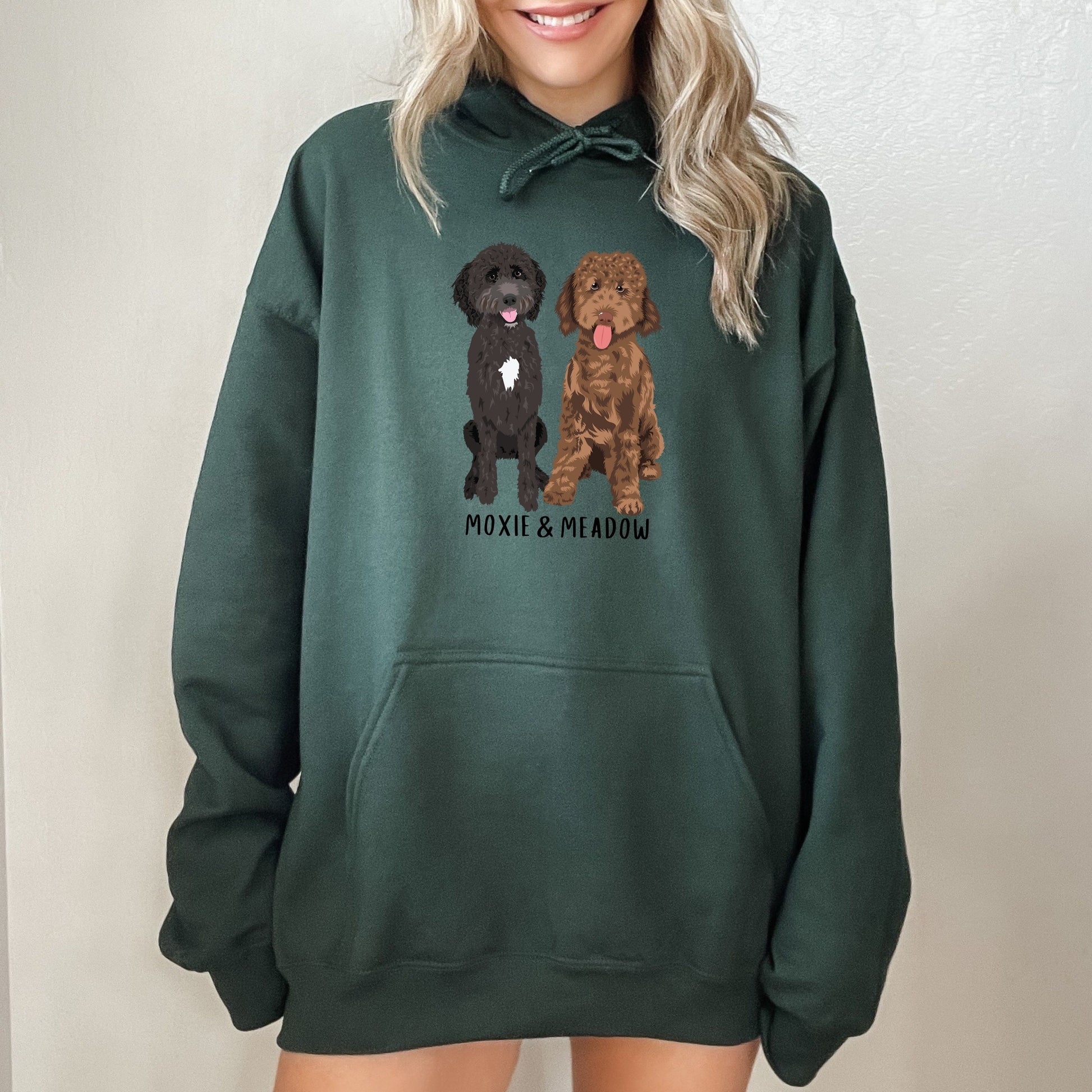 Goldendoodle hoodie, golden doodle gift, doodle dad gift, Christmas gift, dog mom sweater, dog lover xmas present, i love doodles birthday