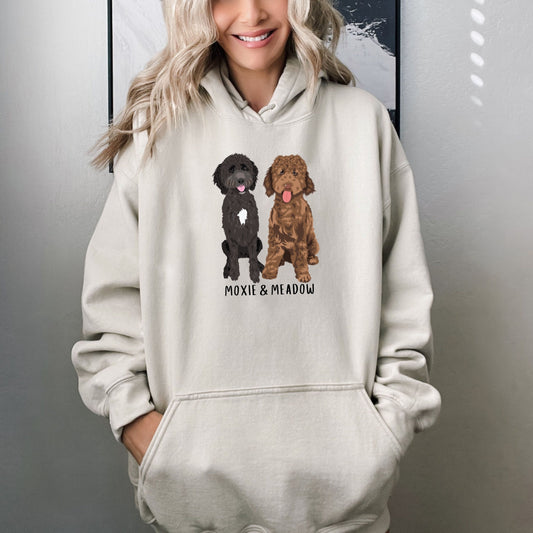 Goldendoodle hoodie, golden doodle gift, doodle dad gift, Christmas gift, dog mom sweater, dog lover xmas present, i love doodles birthday