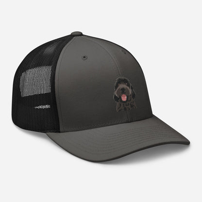 Golden doodle trucker hat