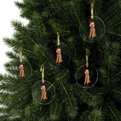 Personalized Christmas Goldendoodle ornament, doodle gifts, dog mom ornament, doodle dad, Labradoodle, dogs first Christmas tree ornament