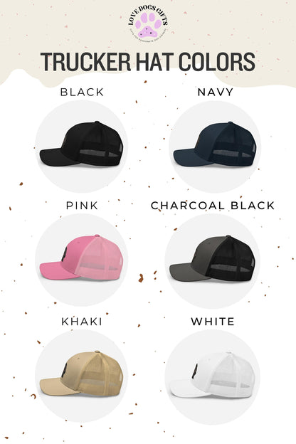Golden doodle trucker hat, doodle dad gift, labradoodle mom gift, dog Christmas gift, bernedoodle hat, dog dad christmas gift, doodle gifts