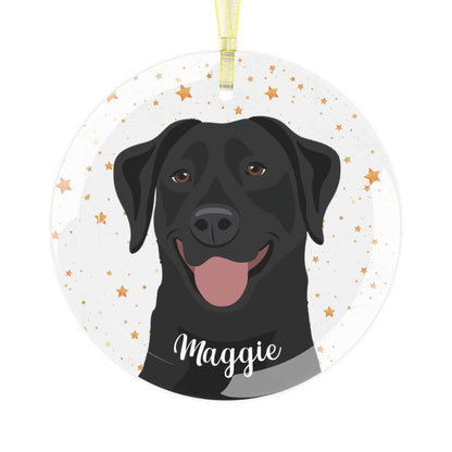 Black labrador ornament, labrador dad gift, dog Christmas ornament, Labrador Retriever gifts, holiday decor bauble, labrador mom gifts