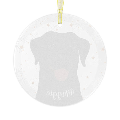 Black labrador ornament, labrador dad gift, dog Christmas ornament, Labrador Retriever gifts, holiday decor bauble, labrador mom gifts