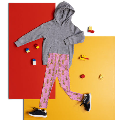 Goldendoodle leggings for kids, girl pants, doodle gifts, niece birthday gift, summer workout leggings, doodle mom gift, boy toddler pants