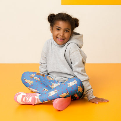Golden Retriever Leggings for kids, retriever gifts, life is golden, niece birthday gift, boy toddler summer pants, dogs and kids gifts