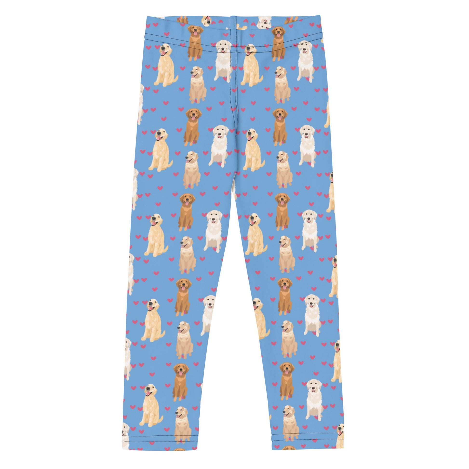 Golden Retriever Leggings for kids, retriever gifts, life is golden, niece birthday gift, boy toddler summer pants, dogs and kids gifts