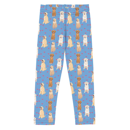 Golden Retriever Leggings for kids, retriever gifts, life is golden, niece birthday gift, boy toddler summer pants, dogs and kids gifts
