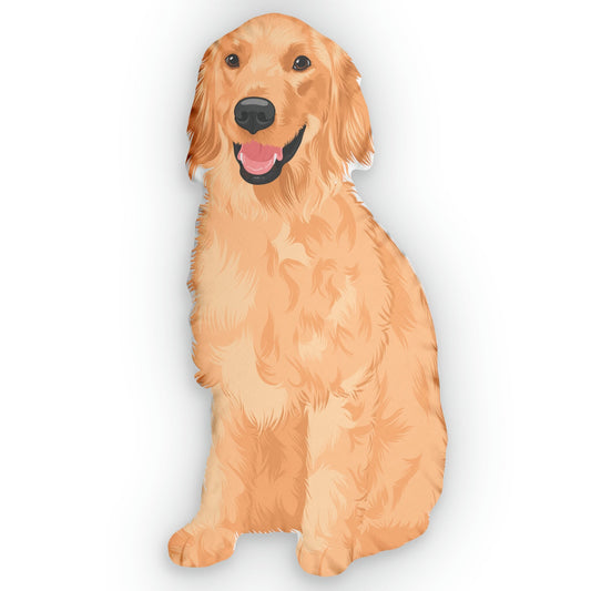 Custom Golden retriever pillow, dog mom gifts, retriever gift, dog mom housewarming gift, baby shower gift, girl birthday gift, toddler gift
