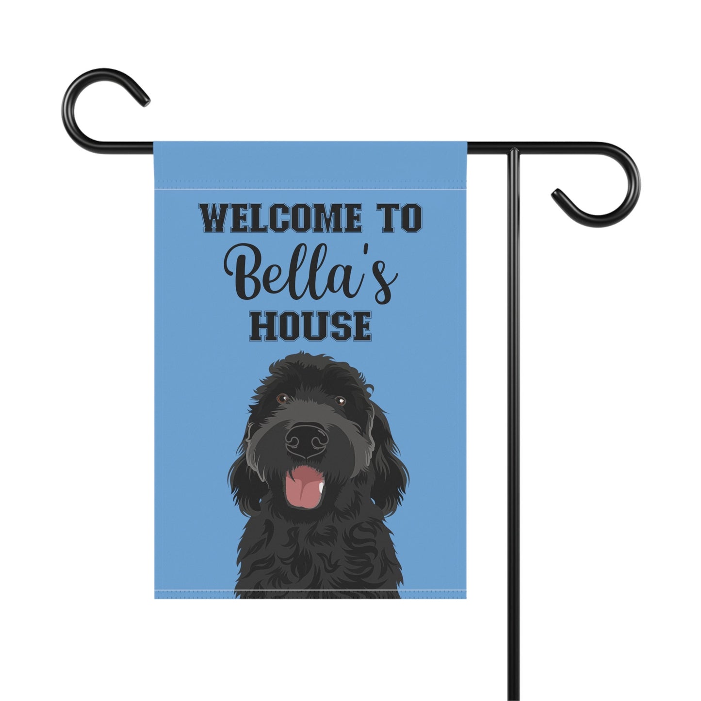Personalized Goldendoodle garden flag, golden doodle house banner, golden doodle gifts, apricot doodle mom dad gift, Labradoodle garden flag