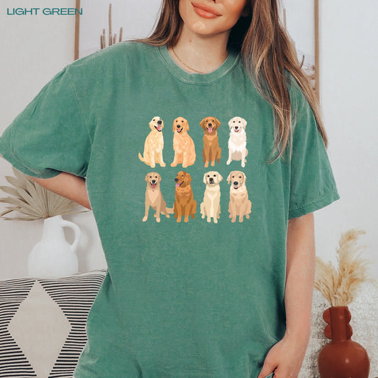 Golden Retriever Shirt, comfort colors, sister birthday gift, golden mama shirt, dog mom gift, dog lover gift, red Golden Retriever gifts