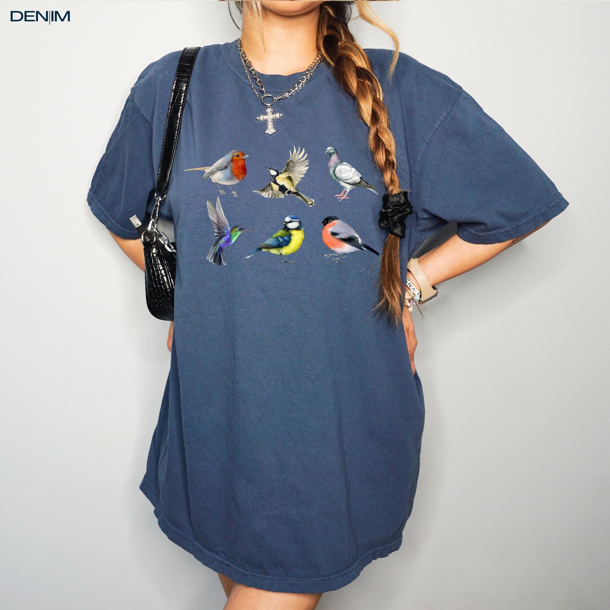 Cottagecore Bird t-shirt, bird lover shirt, nature lover gift, sparrow shirt, gift for her, birdwatcher gift, y2k girlie aesthetic trends