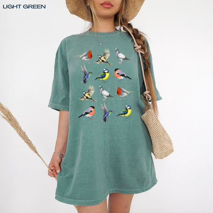 Cottagecore Bird shirt, comfort colors t-shirt, nature lover gift, sparrow shirt, cottagecore aesthetic, birdwatcher gift, mothers day gift