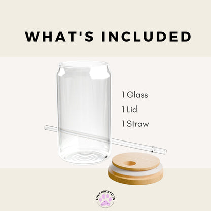 Vizsla iced coffee glass, hungarian vizsla gifts, Vizsla tumbler, Visla mug, dog mom glass, mothers day gift, daughter birthday gift