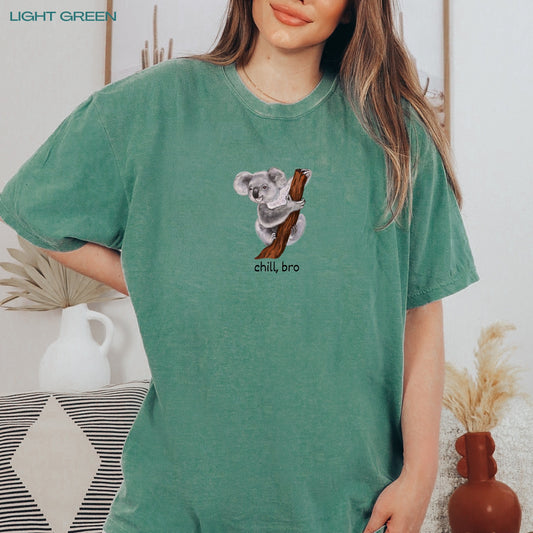 Koala Chill Bro Shirt, comfort colors t-shirt, koala gifts, australia shirt, good day mate tee, bondai beach shirt, australian wildlife tee