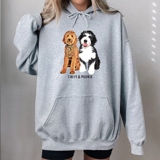 Goldendoodle hoodie, golden doodle gift, doodle dad gift, Christmas gift, dog mom sweater, dog lover xmas present, i love doodles birthday