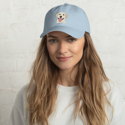 Embroidered labrador hat, yellow Labrador Retriever dad hat, retriever gifts, lab mom Christmas gift, fall lab hat, sister birthday gif