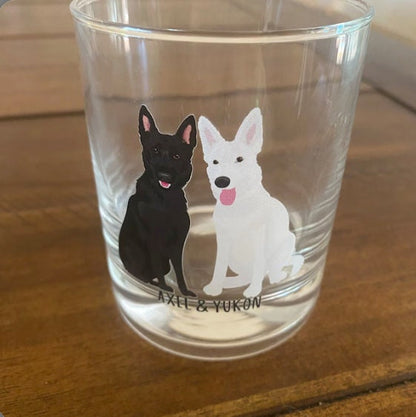 German shepherd whiskey glass, german shepherd dad gift, german shepherd gifts, dog dad gifts, wedding gift, anniversary gift, pet loss gift