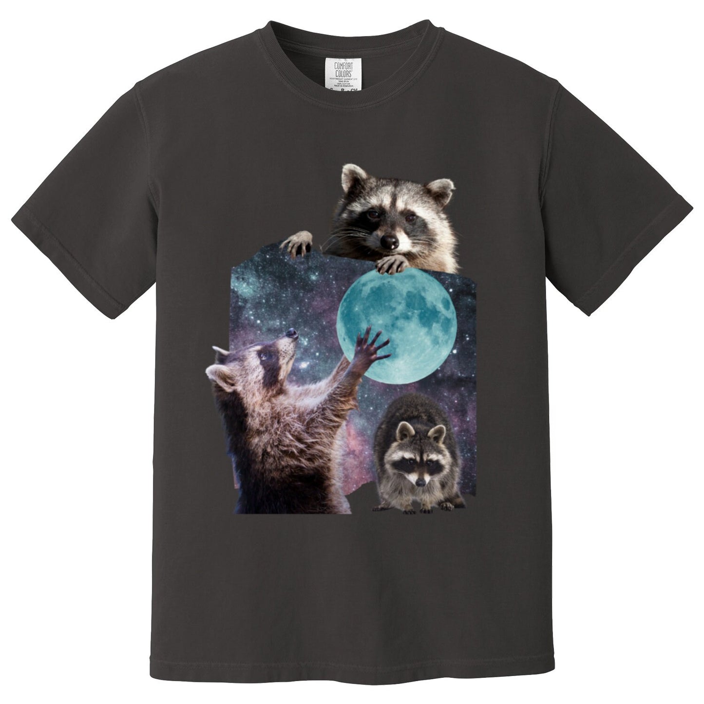 Three Raccoons vintage graphic t-shirt, retro Raccoon moon shirt, funny raccon tee, funny boyfriend gift, racoon gifts, sister birthday gift