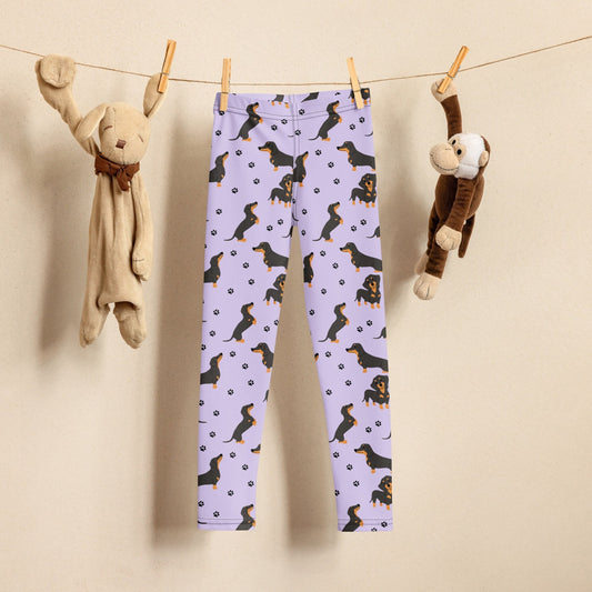Dachshund leggings for kids, dachshund gifts, dachshund pajamas, doxie pants, weenie dog pajamas, kid leggings, toddler pants, birthday gift